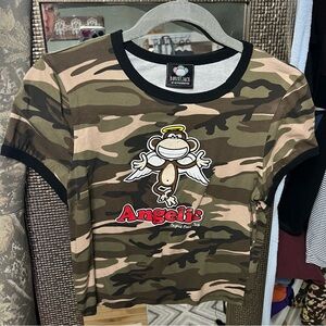 Camo BobbyJack Tee with Black Trim